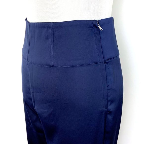 NBD Revolve Satin Fleur Trouser DressPants In Blueberry Small - Picture 5 of 16